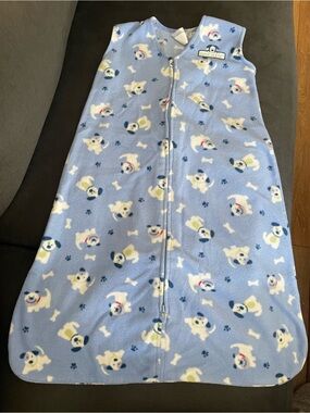 Halo Light Blue Puppy Micro Fleece Sleep Sack Medium 6-12m 16-24lbs